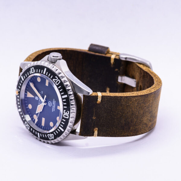 Leather strap brown 22mm - Image 2