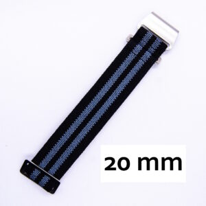 Paranato strap black/grey "Bond" 20mm