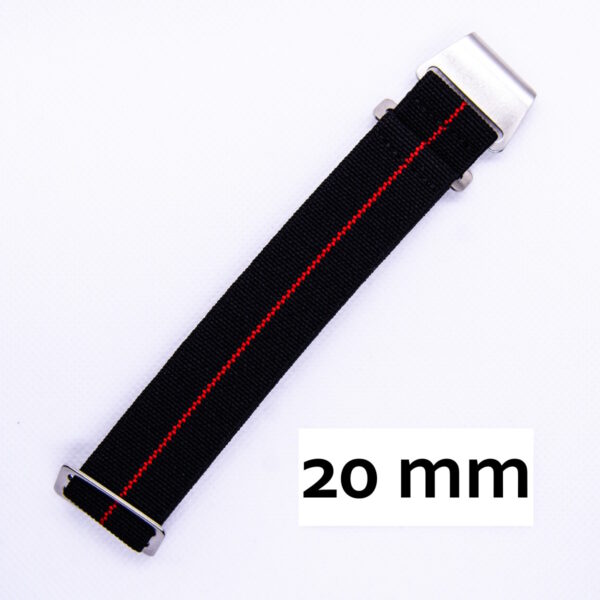 Paranato strap black/red 20mm