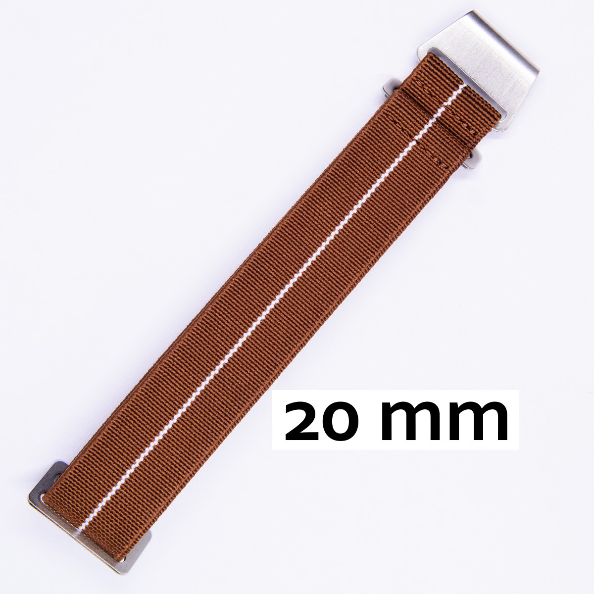 Paranato strap brown/white 20mm