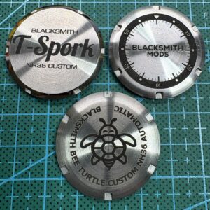 Laser engraved SKX caseback