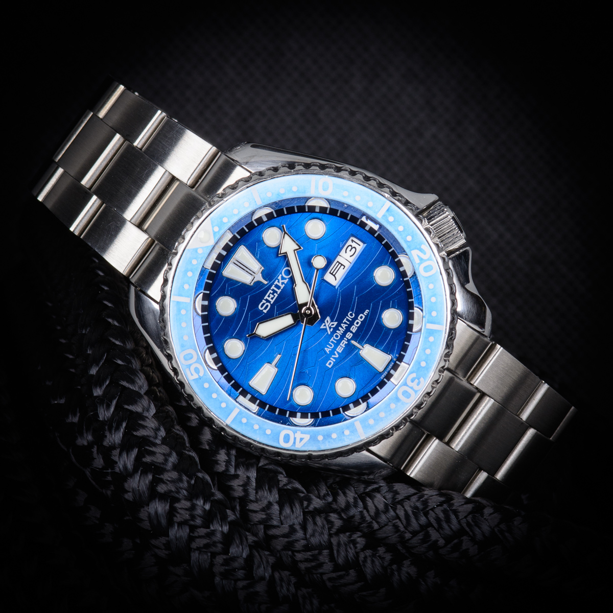Seiko Blue Wave SKX Custom