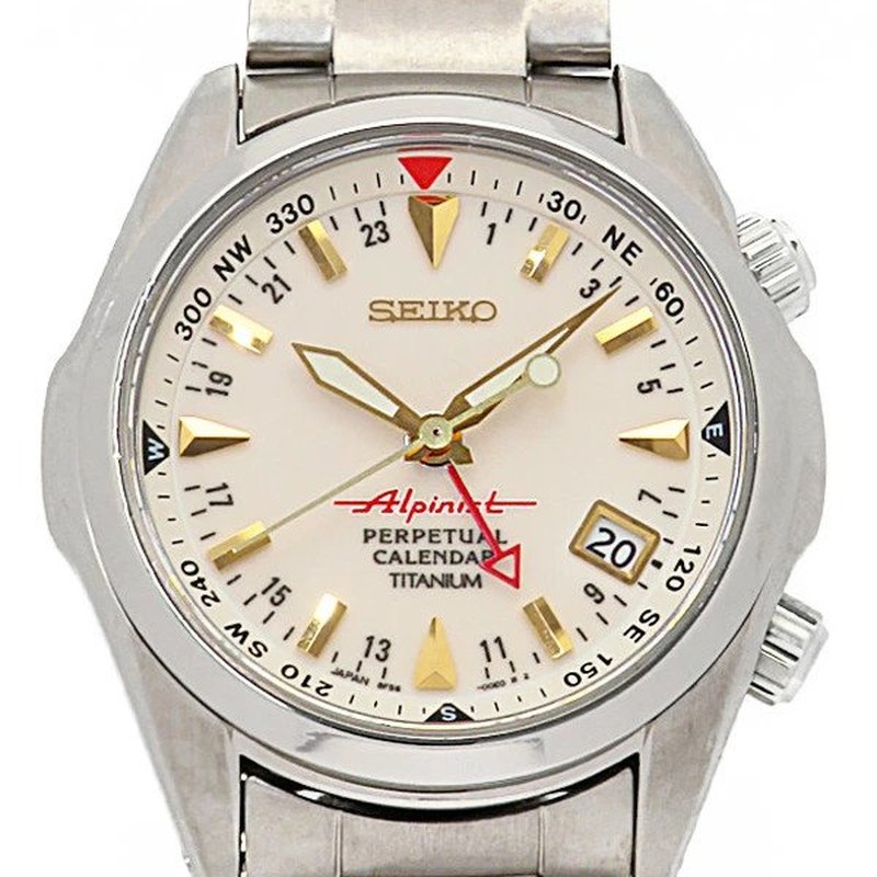 Seiko Alpinist GMT Perpetual Calendar Cream SBCJ021